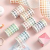 YUBBAEX Morandi 5/16" Dot Washi Tape Round Stickers 1250 Dots