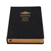 BenOpinion Lined Journal Notebook, Black Faux Leather Cover, 100Gsm Premium