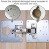 Cabinet Hinge Repair Plate,Kitchen Cupboard Door Hinge Repair Brackets with
