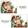 4 Pack of 12 inch Plant Saucers - Heavy Duty