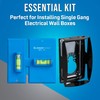 Jonard Tools EBW-412 Electrical Box Cutting Kit, Single Gang with