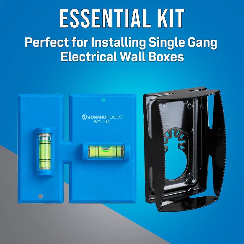 Jonard Tools EBW-412 Electrical Box Cutting Kit, Single Gang with