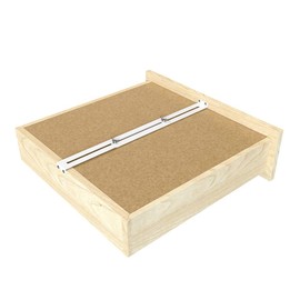 FRMSAET Drawer Repair Kit - Used to Reinforce and Repair Wooden/MDF/Chipboard Drawers Cabinet Reinforcement Heavy Duty Steel Hardware Furniture Accessories - Includes Screws (2 Pack)