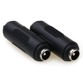 MOBOREST 12V 5.5mm x 2.1mm DC Power Connector Adapter, 12/24V Female to Female Power Jack Socket for Led Strip CCTV Security Camera Cable Wire Ends Plug Barrel -2PCS