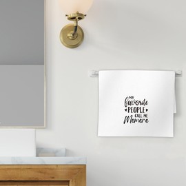 FIicy Memere Gifts Kitchen Towels, for Memere Dish Towels, Grandma Gifts Decorative Hand Towels for Bathroom Kitchen, Call Me Memere Bathroom Kitchen Decor(16x24 Inch)