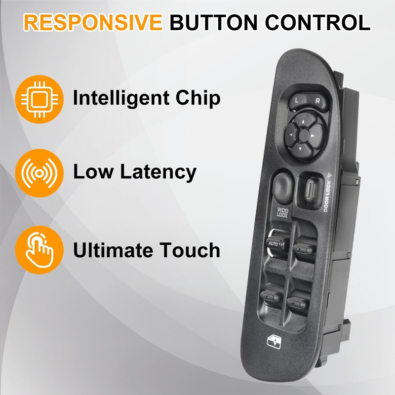 MMOWW Master Power Window Switch with Bezel Compatible with 2002-2009
