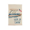 Mud Pie Life is Better Lake Icon Towel; 26" x
