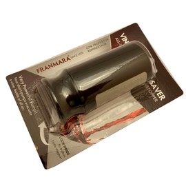 Franmara Vino Wine Saver Vacuum Pump and Stopper, Black, (Pack of 1) Rubberised Panel for Better Gripping