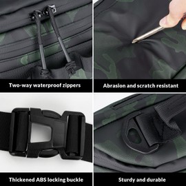 THKFISH Fishing Tackle Bag Fanny Pack Waterproof Waist Bag for Women & Men Portable Fishing Sling Bag Outdoor Fly Fishing Bag