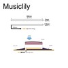 Musiclily Basic Transducer Under Bridge Saddle Ceramic Piezo Pickup for