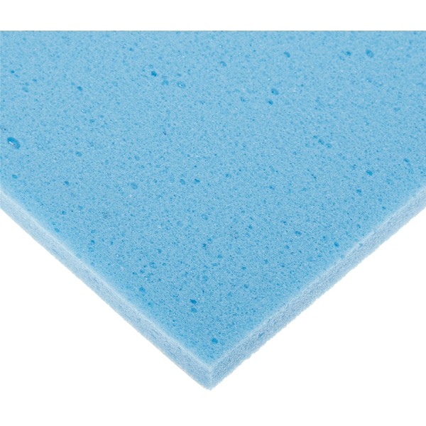 Rolyan Temper Foam, 3/8" x 8" x 12", Self Adhesive Sheets, Blue, Medium Density, Package of 10