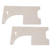 2 PCS Firefighter Door Opener Tool 0.7mm Thick Multifunctional Stainless