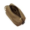 Canvas Toiletry Wash Bag - Camel