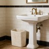 Polytree Natural Travertine Textures Bathroom Trash Can 1.8 Gallon(7 Liter)