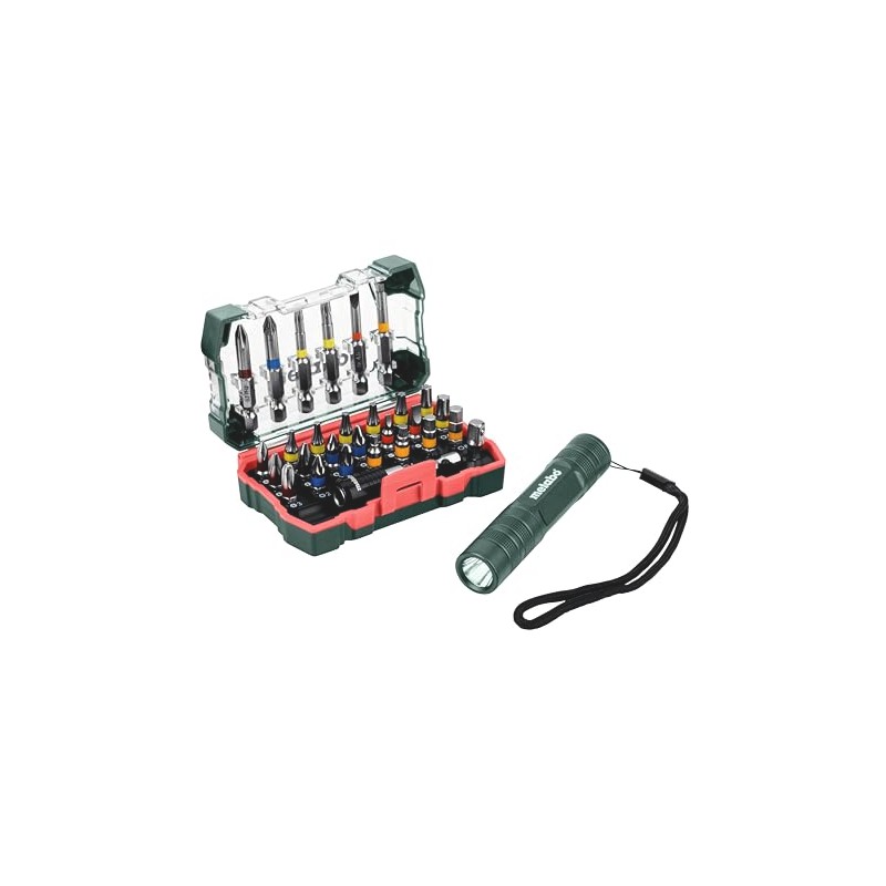 Metabo - Bit Box Sp, 29Piece + Mini Flash Light