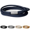 Chamoon® Premium Leather Bracelet for Women, Magnetic Closure, Stainless Steel,