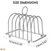 Toast Rack Chrome Toast Holder Rack with Ball Feet Stand