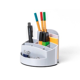 Han Rondo 17460-90, Desk Receptacle, Elegant, High Gloss, Premium Quality with 9 Compartments