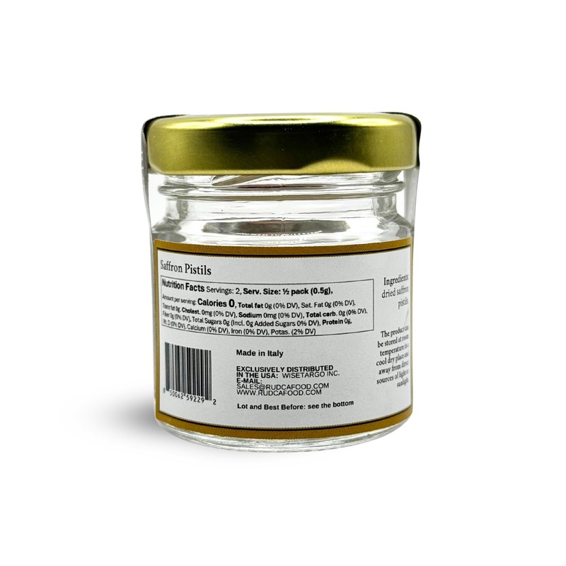 Rudca Food 100% Natural Saffron Pistils – Premium Dried Threads,