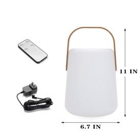 Haning Outdoor Lanterns Waterproof, 4 Modes USB Rechargeable Table Lamp with Remote, Battery Operated Camping Lantern Indoor Outdoor Decorative for House, Patio, Balcony, Bar