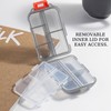 Acquwistach 4Pack Travel Pill Organizer with 64 Stickers - 10