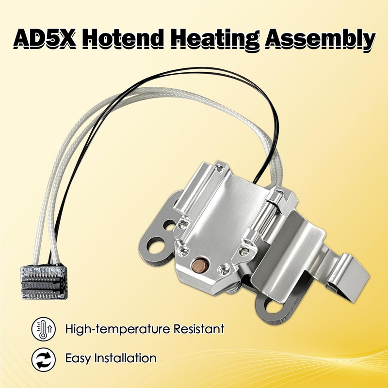 for Flashforge AD5X Upgraded 0.4MM Integraded Nozzle & Heating Assembly