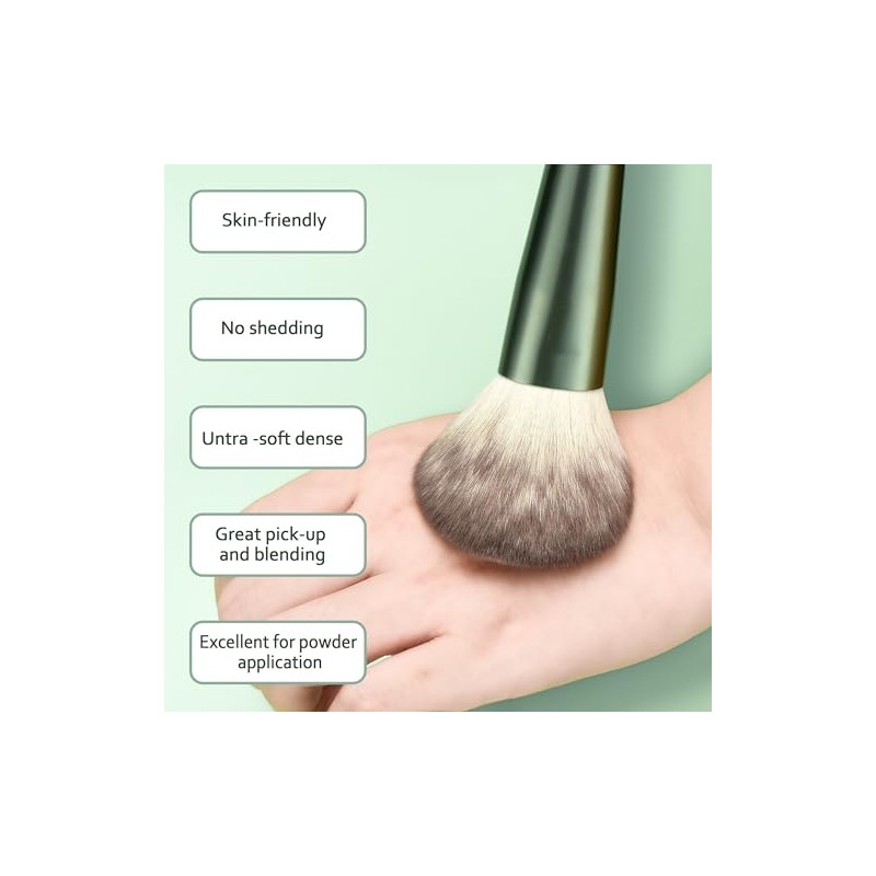 HEYMKGO - Juego de 11 brochas de maquillaje con cerdas