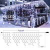 oopswow Icicle Lights Outdoor Decorations 300 LED 33ft 8 Modes