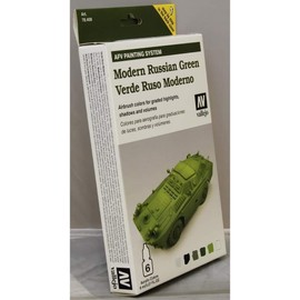 Vallejo 078408 Farbset, Russisch Modern, 6 x8 ml, Grün