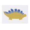 'Yellow Stegosaurus' Temporary Tattoo - Water Resistant, Skin-Safe, Non-Toxic Transfer