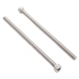 binifiMux 6pcs M8 x 160mm - 1.25mm Pitch Hex Socket Cap Bolts Screws 304 Stainless Steel