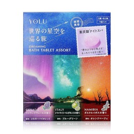 YOLU YOLU World's Starry Series Dreaming Bath Assort 9 tablets bathing fee bicarbonate carbonated foam moisturizing moisture night care night ceramide bath time, 1 piece, 1g / YOLU 요르 세계의 별이 빛나는 시리즈 드리밍 욕조 어소트 9정입 입욕료 중탄산 탄산 거품 보습 수분 나이트 케어 나이트 세라미드 버스 시간, 1개, 1g