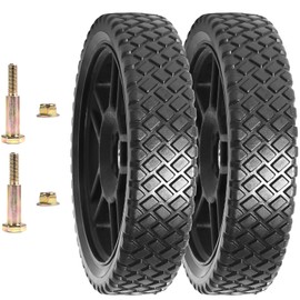 GOKTRO Lawn Mower Wheels 12"Wheels for Push Mower Wheel kits-Universal 12" Lawn Mower Wheels with1.58 inches Width Hub and1/2" Bearings-Fit for Standard Lawn Mowers, Generators and More(Set of 2)
