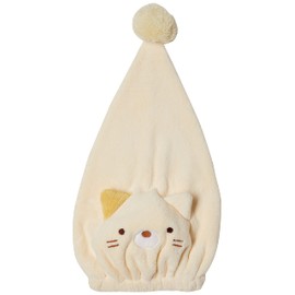 Marushin Towel Cap Swimming Children's Sumikko Gurashi Cat Cap Hair Drying Towel Hair Absorbent Quick Drying Towel Girls Boys Character Swimming Sea 6575025300