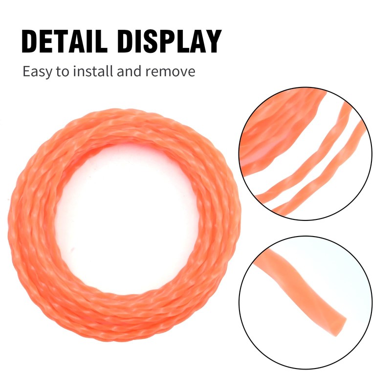 laffoonparts 15 Pcs AL2420P Twisted Trimmer Line,Replacement for EGO Power+