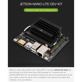 Waveshare Jetson Nano Lite Development Kit, Carrier Board Only, Compatible with Jetson Nano Module, 100mm x 80mm x 29mm, Mini ITX Motherboard