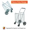 Wellmax Folding Grocery Cart with Wheels – Heavy Duty Utility