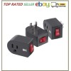 3 Pack Grounded Outlet With ON Off Switch Single Plug