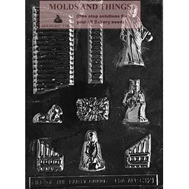 NATIVITY SCENE Chocolate Candy Mold, Christmas Chocolate Candy Mold With Copyrighted Chocolate Molding Instructions