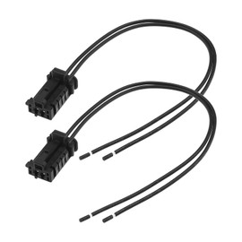 EMSea Pack of 2 2 Pin Wiring Harness for License Plate Lighting Compatible with Kangoo/Grand Kangoo/Kangoo Express 1606249180 9920164 License Plate Lighting Repair Cable