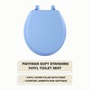 Soft Standard Vinyl Toilet Seat, Light Blue - 17 Inch