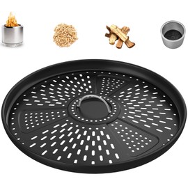 DcYourHome Pellet Adapter for Solo Stove Yukon Accessories Solo Stove Yukon Pellet Adapter, Enameled Steel Wood Stove Adapter for Outdoor Fire Pit Yukon 2.0 1.0 Burning Pellets Extension Accessories