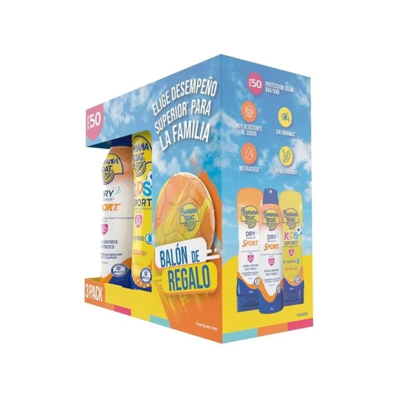 Set Loción Protectora Solar Banana Boat Sport Pzas