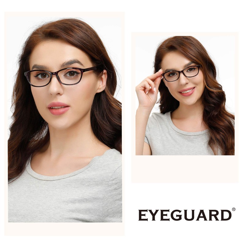 EYEGUARD 2 Pairs Reading Glasses for Women Ultra Clear Spring