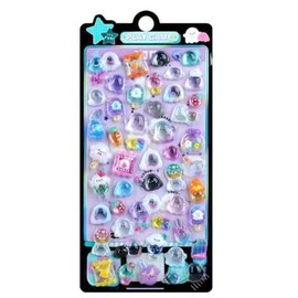 BBW-01 Cute 3D Seal, Sparkling 3D Sticker, Acrylic Clear High Brightness, Notebook Book, DIY, Decoration, Mobile Case Decoration, Reward for Girls, No Residue, Multi-Purpose Craft Supplies, Birthday