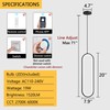 dolria Modern Ring Chandelier LED Dimmable Ceiling Light for Living