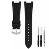 Adwoa 25mm Notch Interface Rubber Silicone Watch Band Strap Replacement