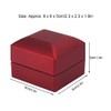 Caja de anillo, caja de anillo de bodas de terciopelo