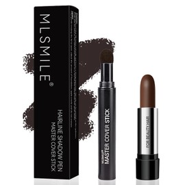 Hairline Powder, Root Cover up Powder, Grey Hair Stick Coverage Touch up, Temporary Hair Color Spray for Women&Men, Stain-Resistant All Day - Dark Brown