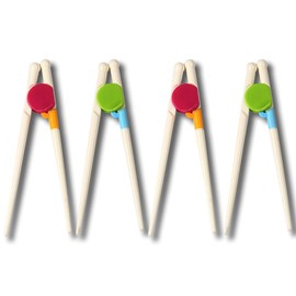 Flechaco adult training chopsticks, easy-to-use youth training chopsticks, reusable beginner training chopsticks set to learn chopsticks, 4 pairs